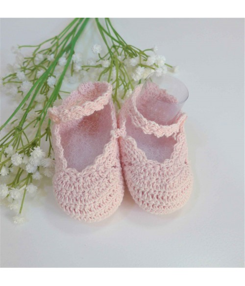 Mercedita algodon rosa bebe