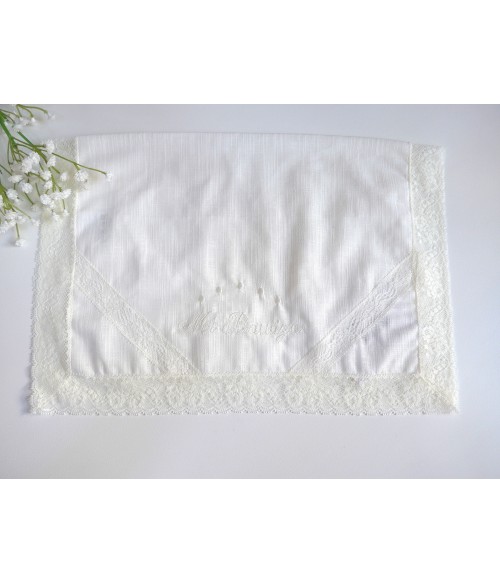 Pañuelo de lino bordado "Mi...