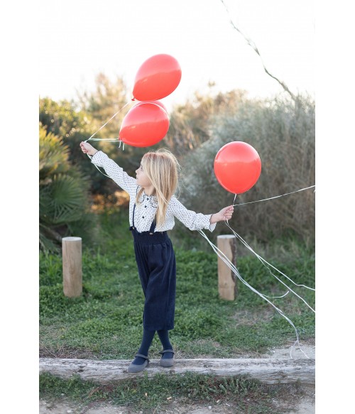 Blusa flores marino y pichi...