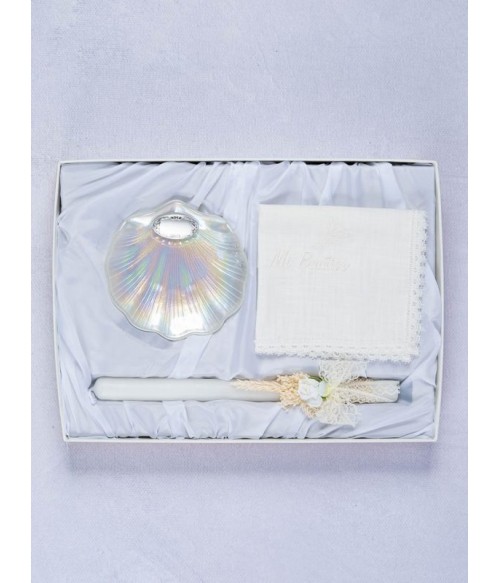 Estuche bautizo concha,...