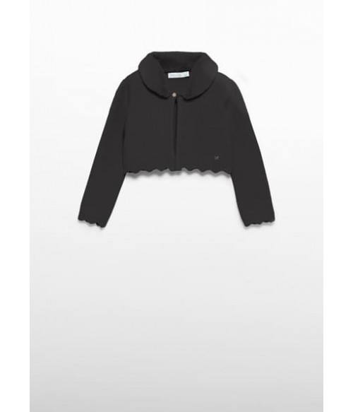 Chaqueta cuello pelo negro