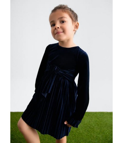 Vestido terciopelo plisado...