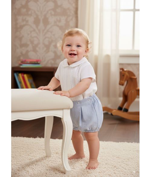 Conjunto camisa blanca y...