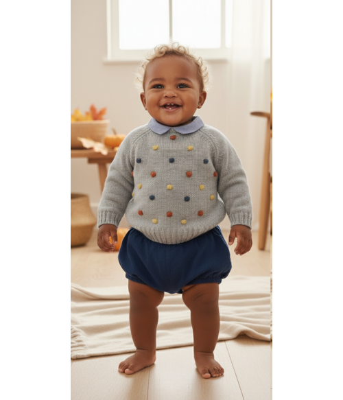 Conjunto jersey gris...