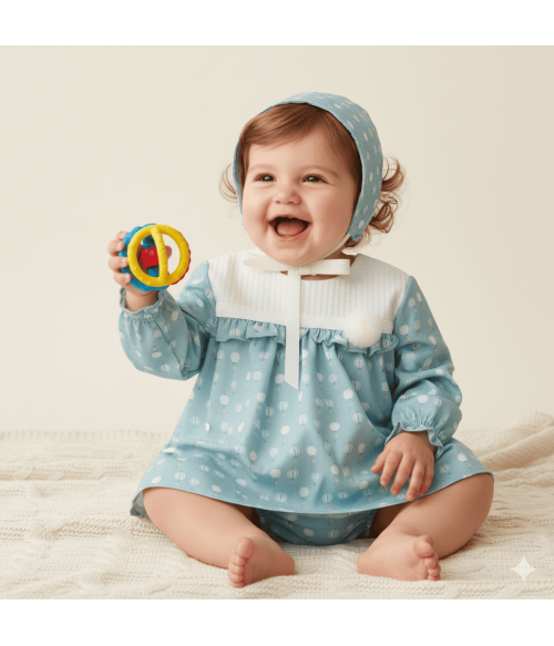 Jesusito azul con globitos...