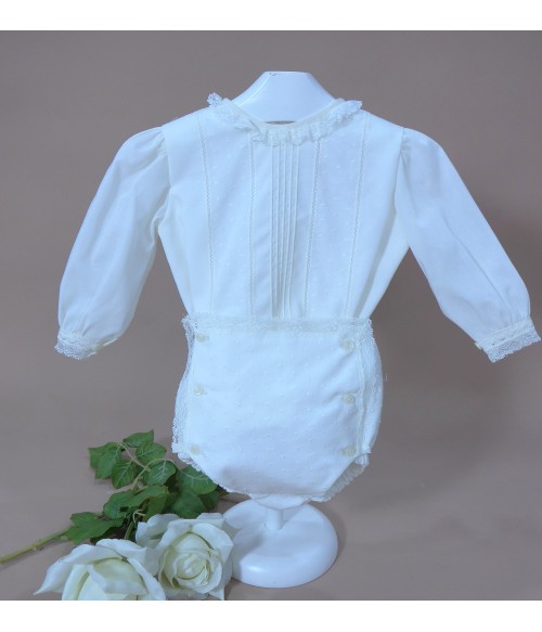 Conjunto batista beig con...