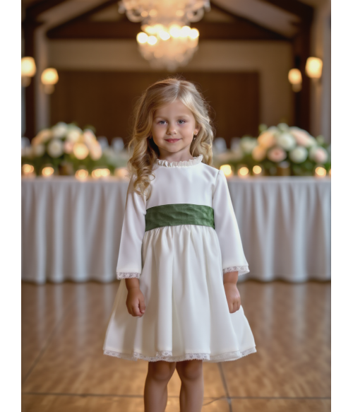 Vestido blanco con...