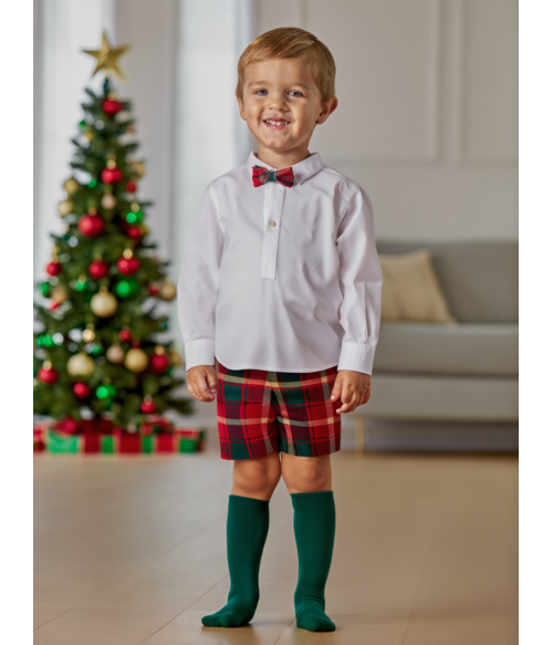 Conjunto camisa blanca y...