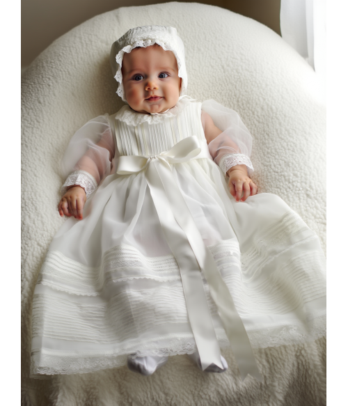 Faldon organza beig con...